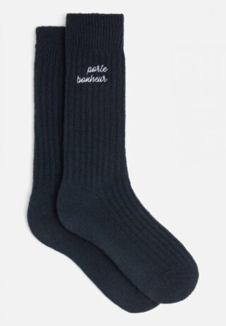 Le Slip Français - Andy Bleu Marine Brodé « Porte Bonheur » bleu