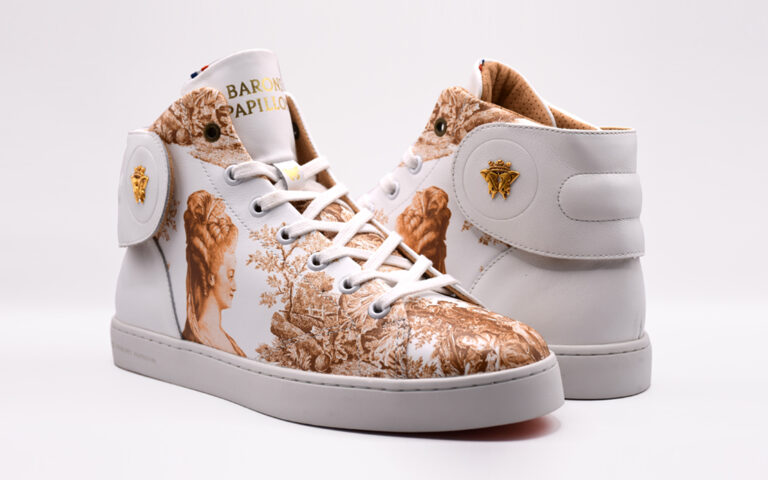 Baron Papillon - Sneaker Barons Papillom Mid Marie-Antoinette Ocre or