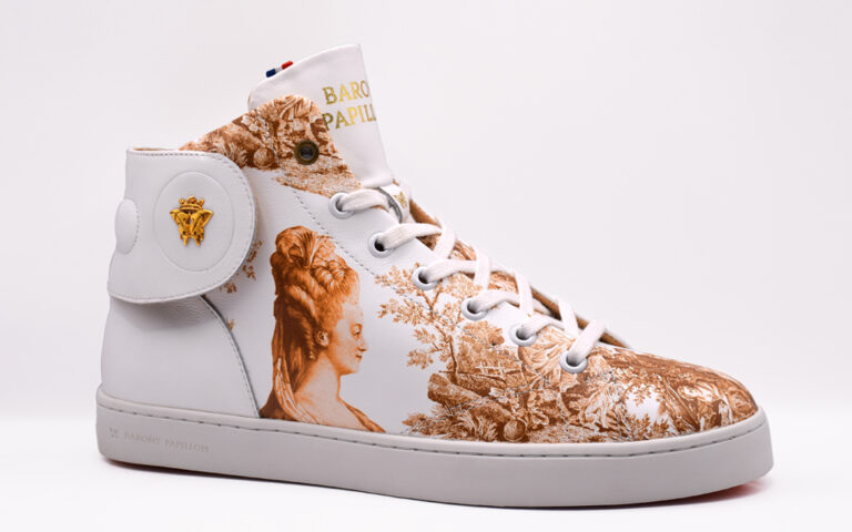 Baron Papillon - Sneaker Barons Papillom Mid Marie-Antoinette Ocre or