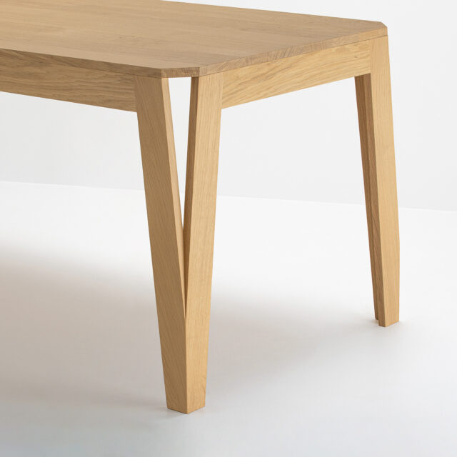 Delavelle - Table Design en Bois Massif 140 x 100 cm - MéliMélo en chêne