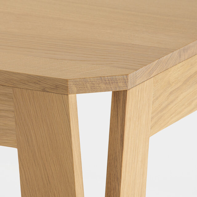 Delavelle - Table Design en Bois Massif 140 x 100 cm - MéliMélo en chêne