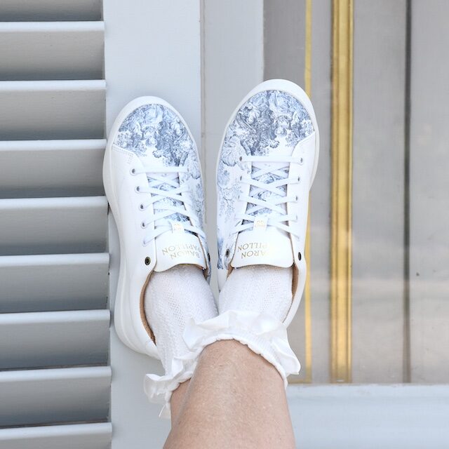 Baron Papillon - Sneaker Baron Papillon Basse Marie-Antoinette bleue