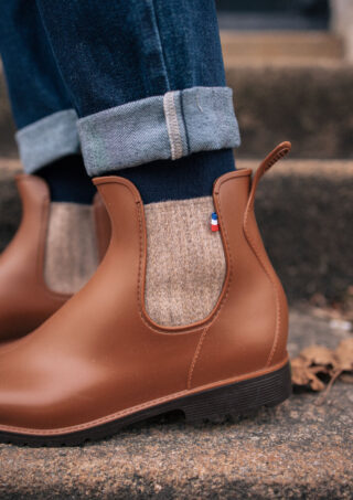 Montlimart - Boots Montpluie Camel Chine Beige