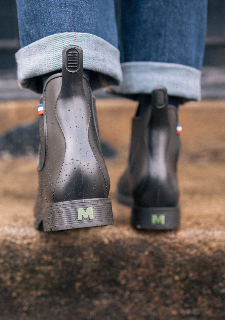 Montlimart - BOOTS MONTPLUIE NOIR JACQUARD KAKI