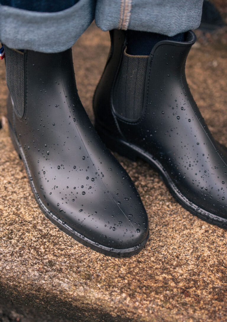 Montlimart - BOOTS MONTPLUIE NOIR JACQUARD KAKI