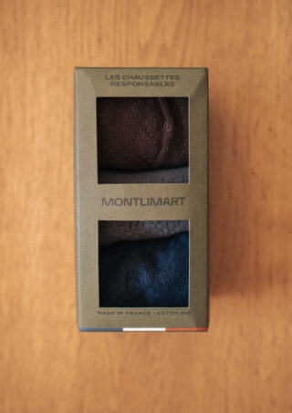 Montlimart - Chaussettes Coffret Alveole Marine/marron/anthra
