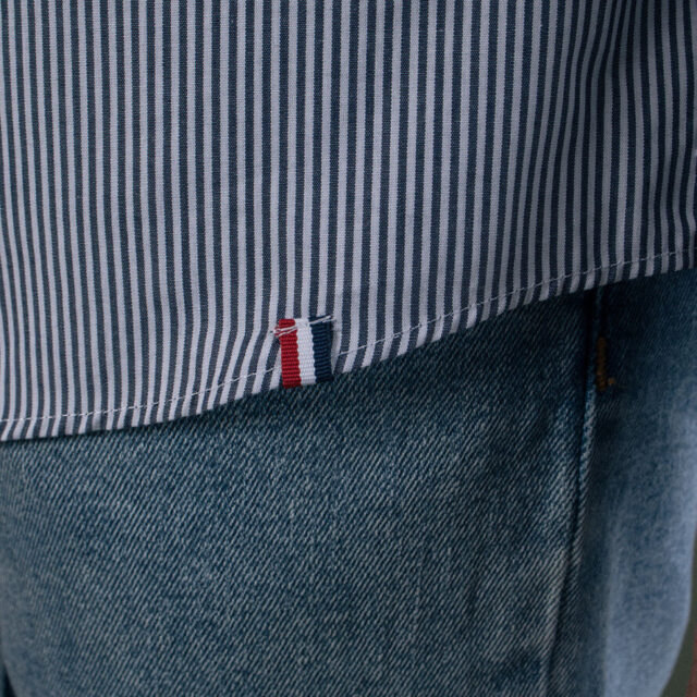 Montlimart - CHEMISE SAINT PAUL NOIR RAYURES