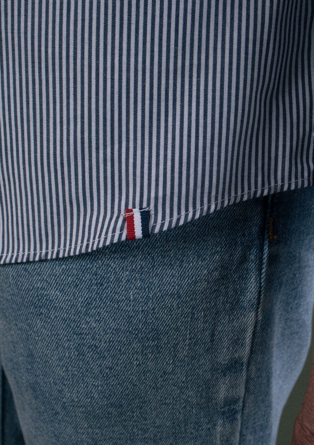 Montlimart - CHEMISE SAINT PAUL NOIR RAYURES