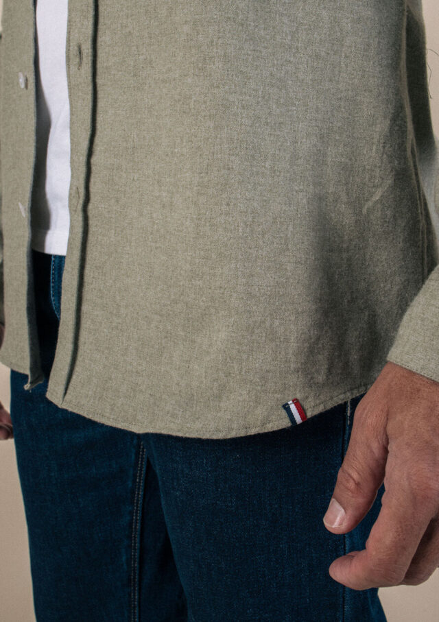 Montlimart - CHEMISE SAINT PAUL VERT CHINE