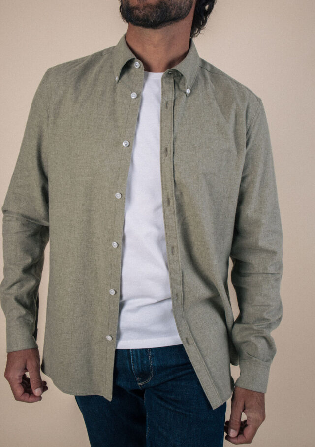 Montlimart - CHEMISE SAINT PAUL VERT CHINE