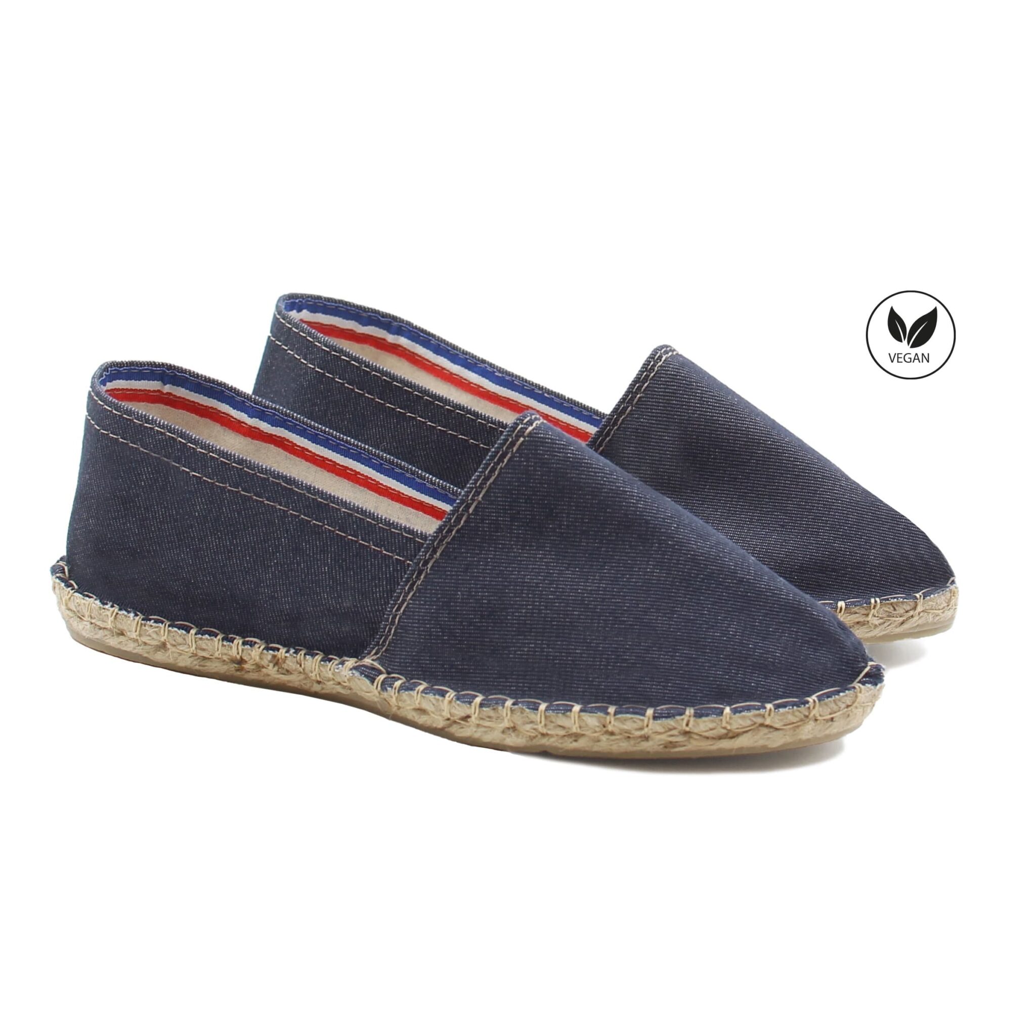 Espadrilles Françaises En Toile Bleue - Taille 35, Neuves Sous Emballage