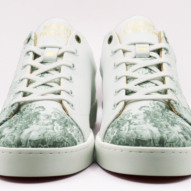 Baron Papillon - Sneaker Barons Papillom Basse Marie-Antoinette verte