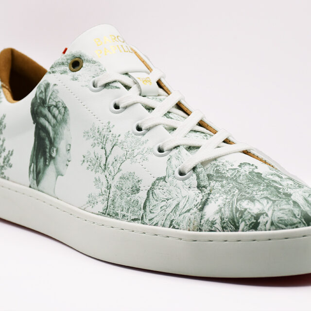 Baron Papillon - Sneaker Barons Papillom Basse Marie-Antoinette verte