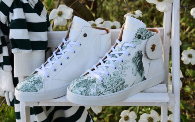 Baron Papillon - Sneaker Barons Papillom Mid Marie-Antoinette verte