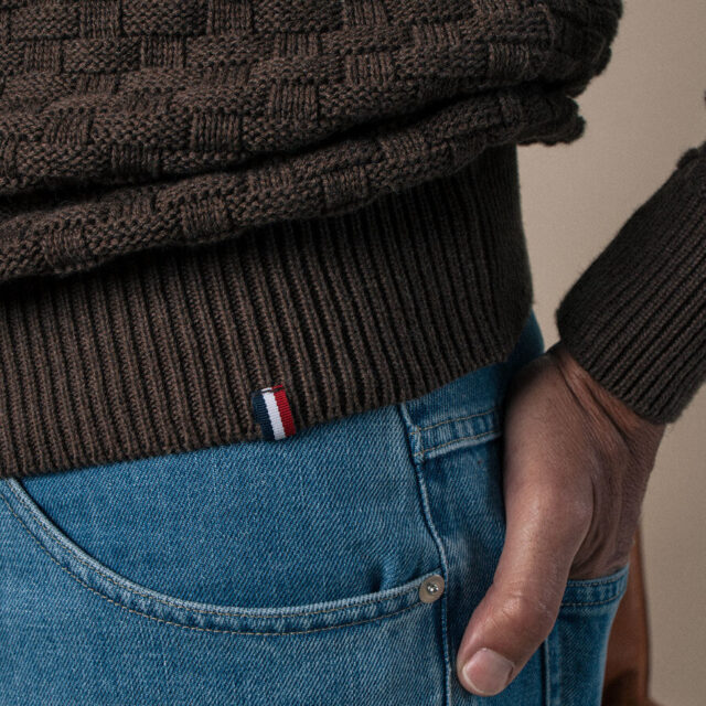 Montlimart - PULL DAMIER MARRON