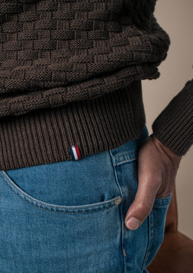 Montlimart - PULL DAMIER MARRON