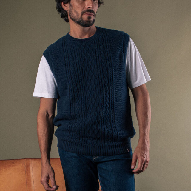 Montlimart - PULL MEMOIRE BLEU MARINE