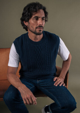 Montlimart - Pull Memoire Bleu Marine