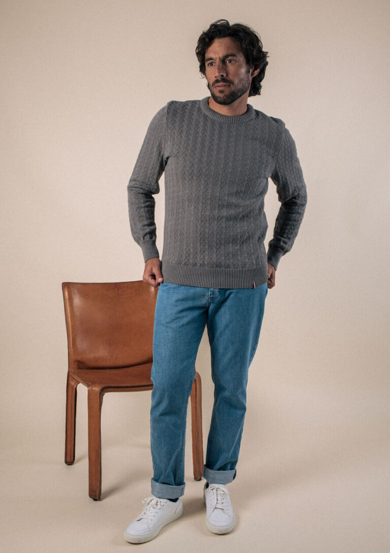 Montlimart - PULL TILLEUL GRIS