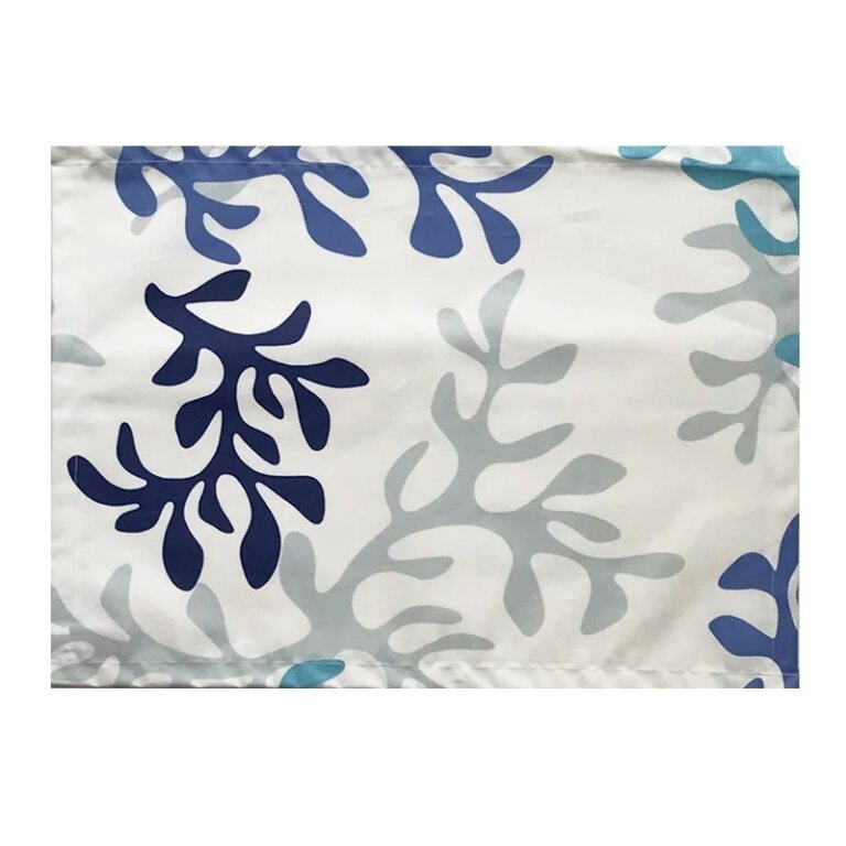 Fleur de Soleil - Set de table enduit Corail bleu