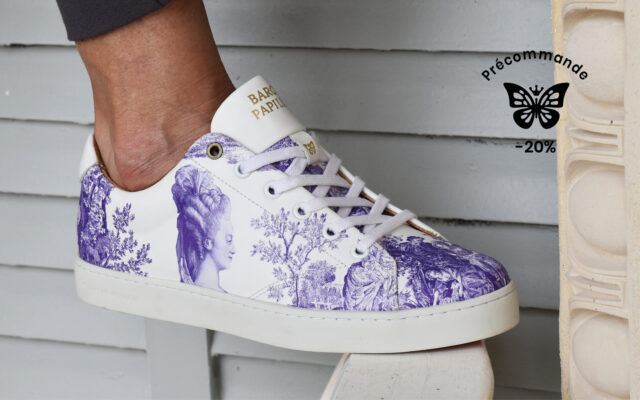 Baron Papillon - Sneaker Barons Papillom Basse Marie-Antoinette améthyste