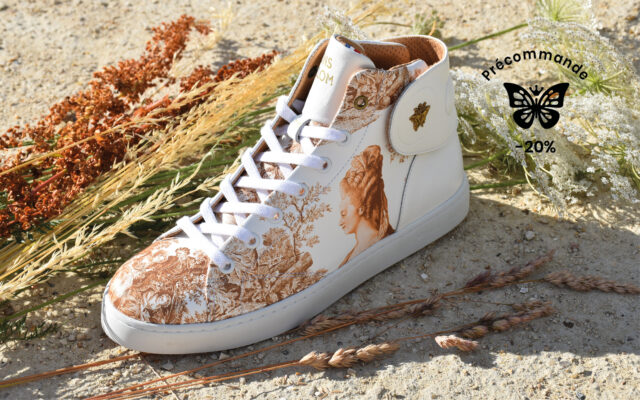 Baron Papillon - Sneaker Barons Papillom Mid Marie-Antoinette Ocre or