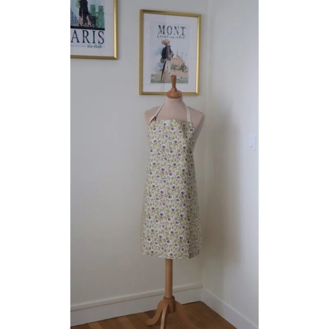 Fleur de Soleil - Tablier enduit Etamine