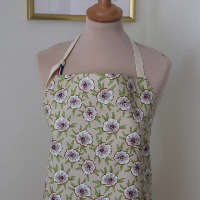 Fleur de Soleil - Tablier enduit Etamine