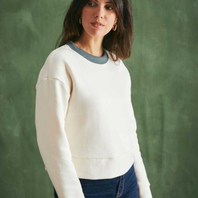 Lemahieu - 2x Sweat En Coton Bio - Marine Et Ecru  | Made In France | Lemahieu