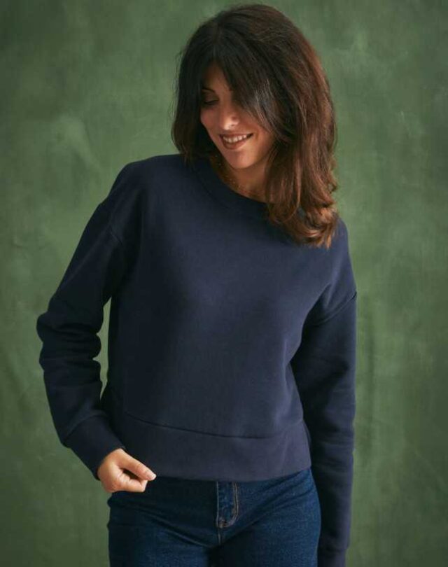 Lemahieu - 2x Sweat En Coton Bio - Marine Et Ecru  | Made In France | Lemahieu