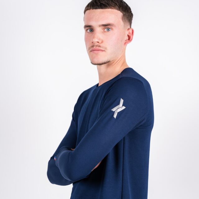 Sensus - T-shirt Homme Sensus ADN LONG Bleu 2.46 kgCo2eq - Made in France et recyclé (En stock)