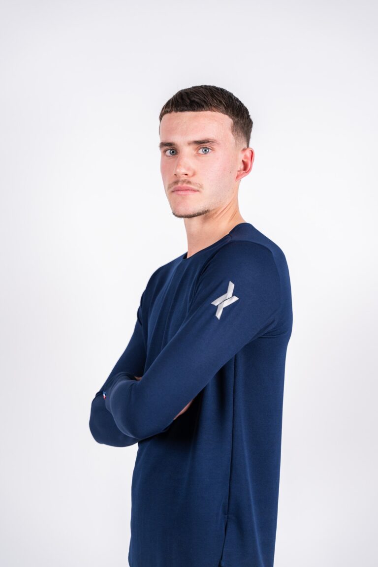 Sensus - T-shirt Homme Sensus ADN LONG Bleu 2.46 kgCo2eq - Made in France et recyclé (En stock)