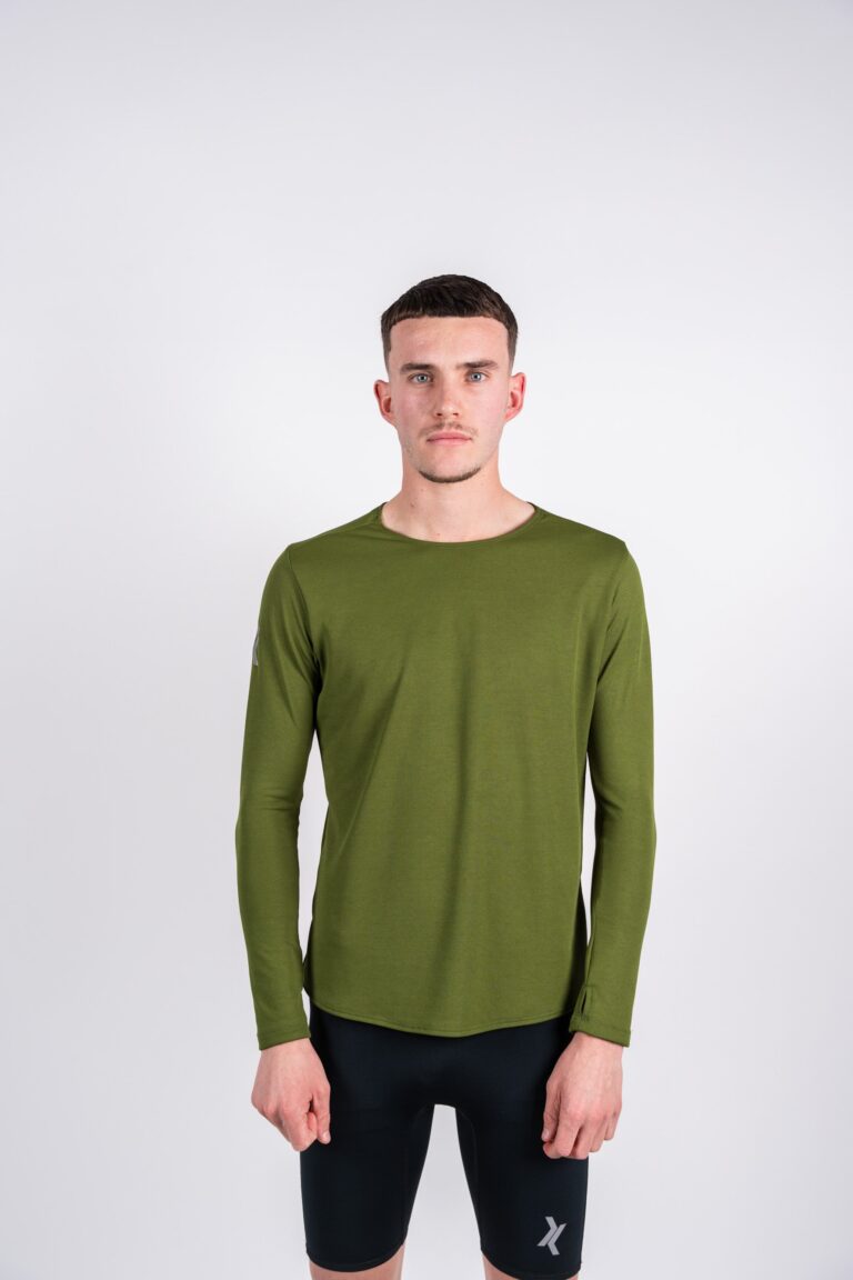 Sensus - T-shirt Homme Sensus ADN LONG Kaki 2.46 kgCo2eq - Made in France et recyclé (En stock)