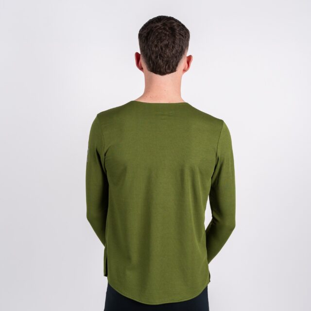 Sensus - T-shirt Homme Sensus ADN LONG Kaki 2.46 kgCo2eq - Made in France et recyclé (En stock)