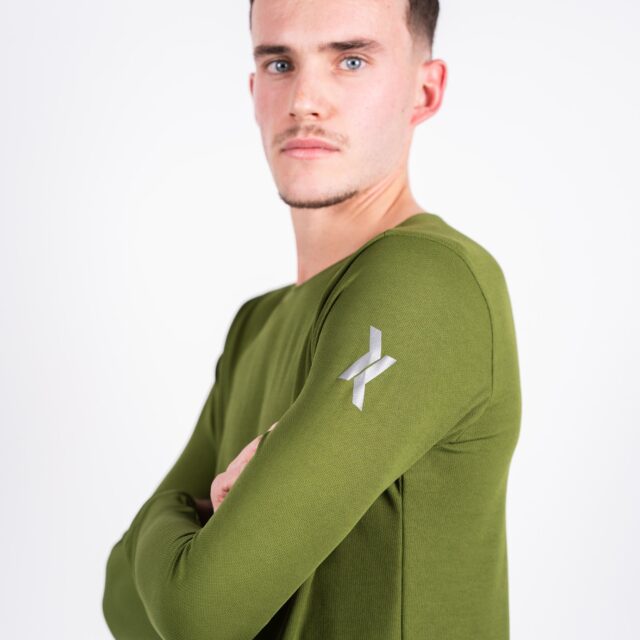 Sensus - T-shirt Homme Sensus ADN LONG Kaki 2.46 kgCo2eq - Made in France et recyclé (En stock)