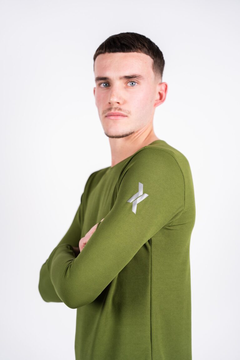 Sensus - T-shirt Homme Sensus ADN LONG Kaki 2.46 kgCo2eq - Made in France et recyclé (En stock)