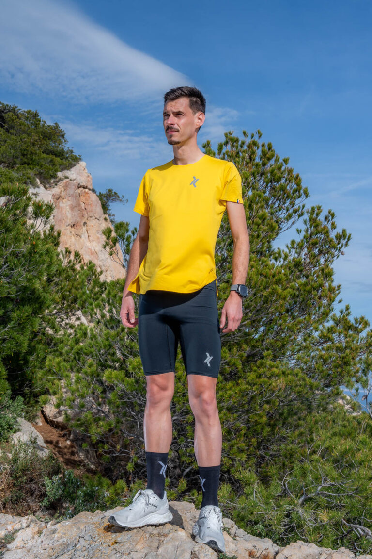 Sensus - Le t-shirt de running rêvé (Faba) Homme 1.29 kgCo2eq - Made in France et végétal (En stock)