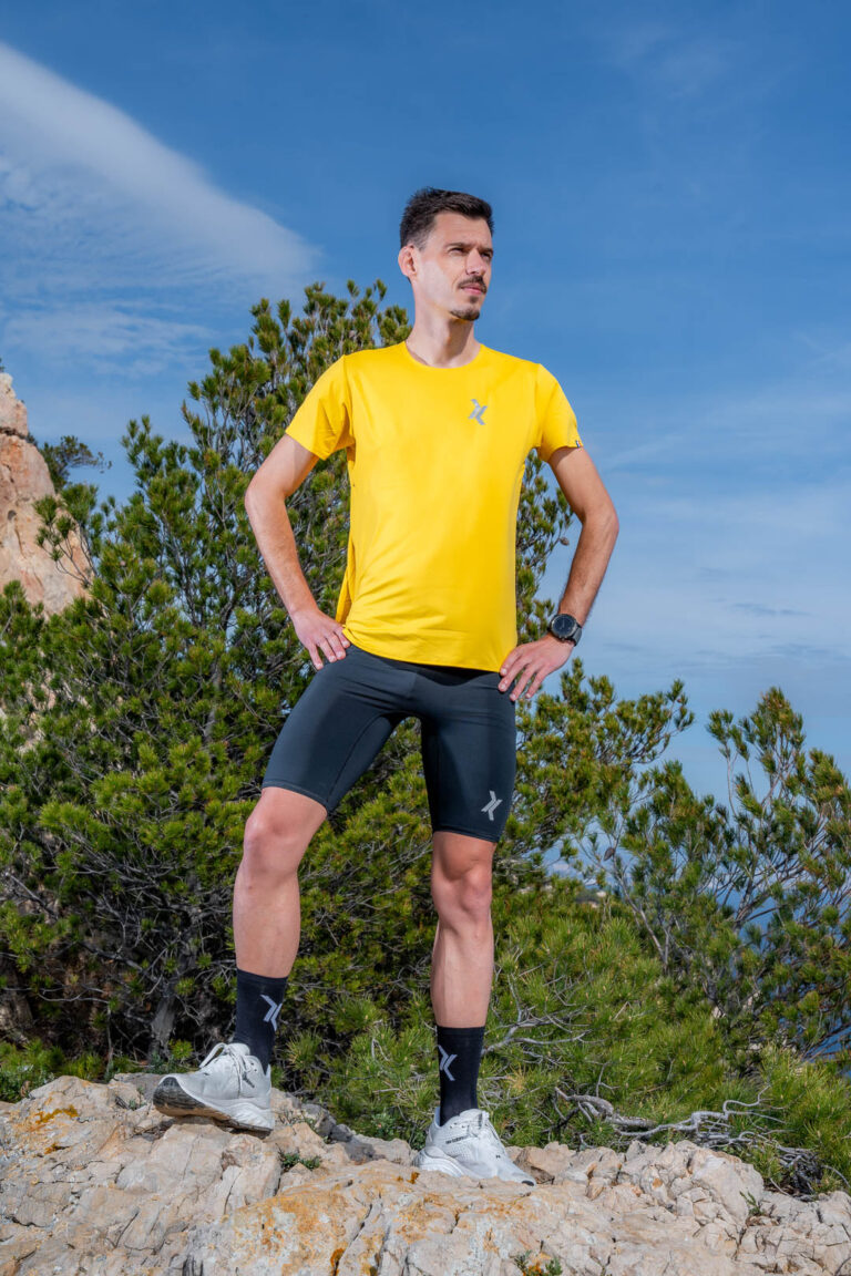 Sensus - Le t-shirt de running rêvé (Faba) Homme 1.29 kgCo2eq - Made in France et végétal (En stock)
