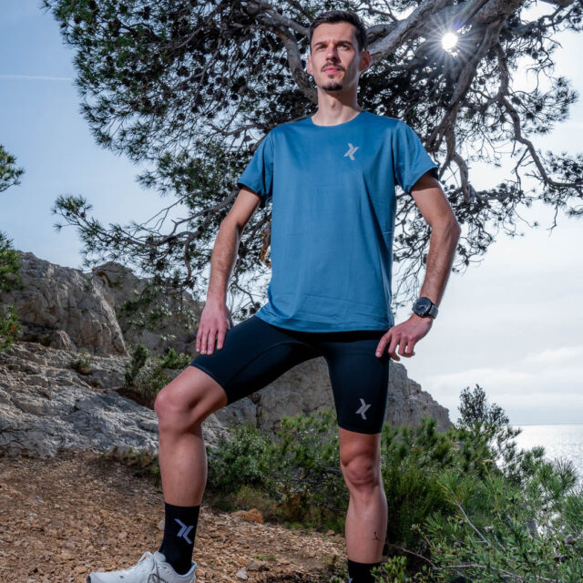 Sensus - Le t-shirt de running rêvé (Faba) Homme 1.29 kgCo2eq - Made in France et végétal (En stock)