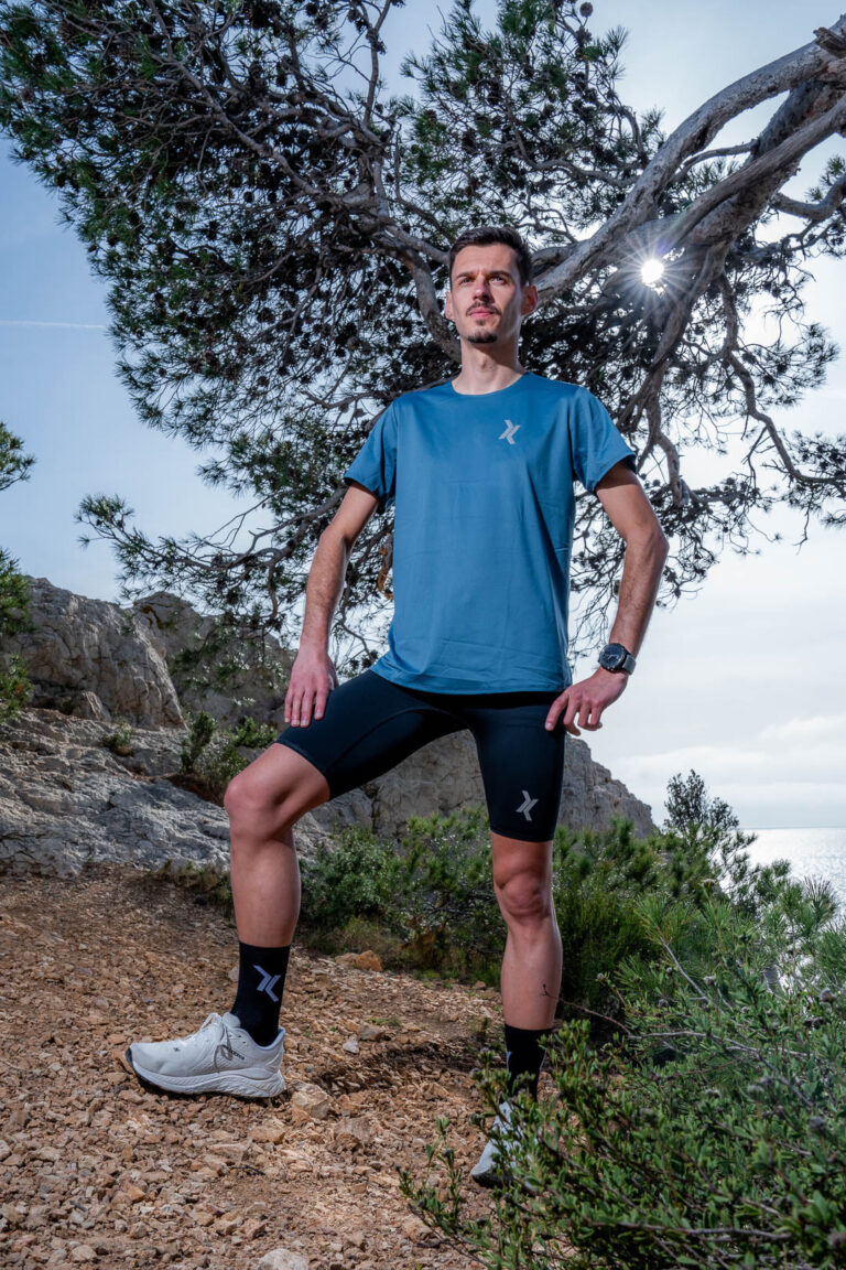 Sensus - Le t-shirt de running rêvé (Faba) Homme 1.29 kgCo2eq - Made in France et végétal (En stock)