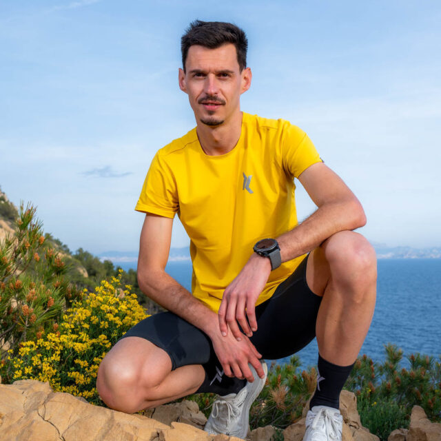 Sensus - Le t-shirt de running rêvé (Faba) Homme 1.29 kgCo2eq - Made in France et végétal (En stock)