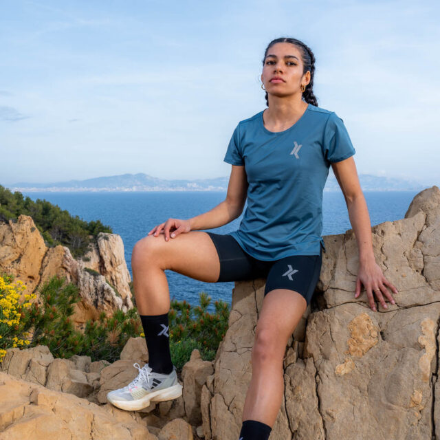 Sensus - Le t-shirt de running rêvé (Faba) Femme 1.00 kgCo2eq - Made in France et végétal (En stock)