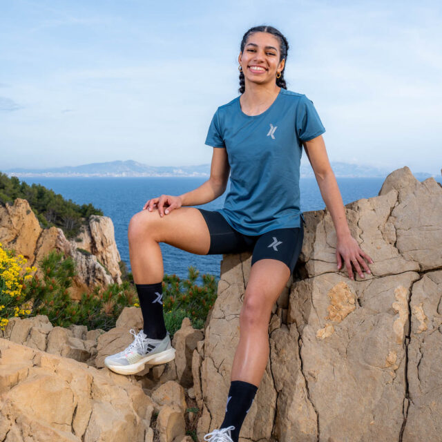 Sensus - Le t-shirt de running rêvé (Faba) Femme 1.00 kgCo2eq - Made in France et végétal (En stock)