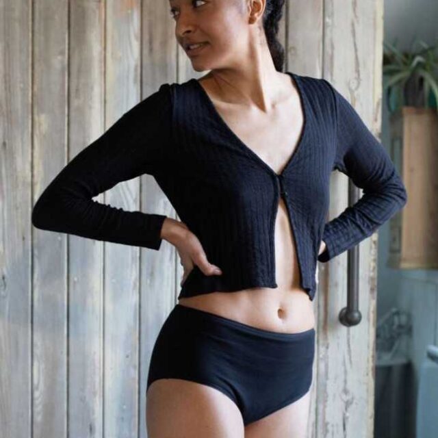 Lemahieu - Culotte Menstruelle Taille Haute - Noir | Made In France | Lemahieu