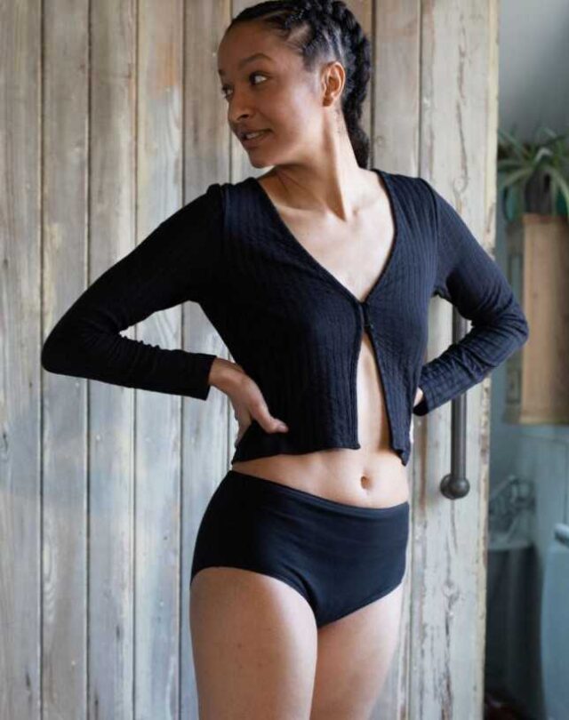 Lemahieu - Culotte Menstruelle Taille Haute - Noir | Made In France | Lemahieu