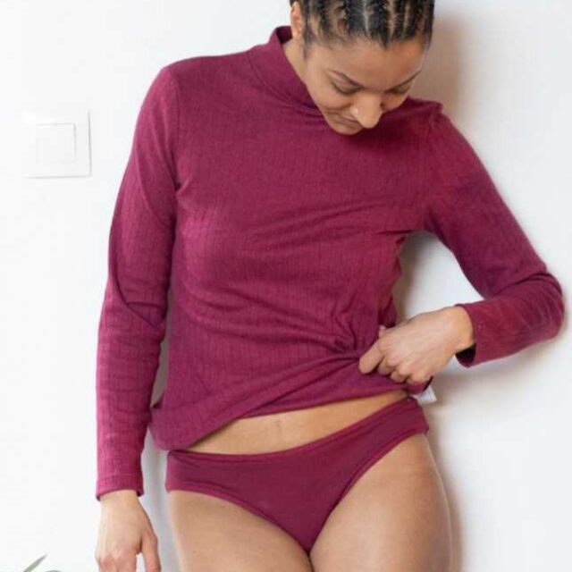 Lemahieu - 2x Culottes En Coton Bio - Grenat  | Made In France | Lemahieu