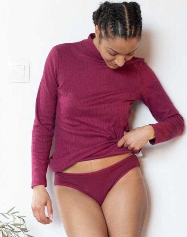 Lemahieu - 2x Culottes En Coton Bio - Grenat  | Made In France | Lemahieu