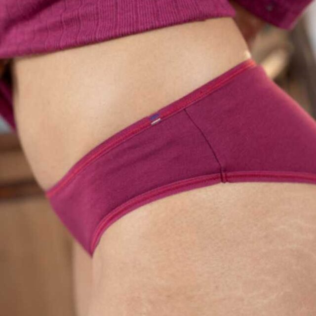 Lemahieu - 2x Culottes En Coton Bio - Grenat  | Made In France | Lemahieu