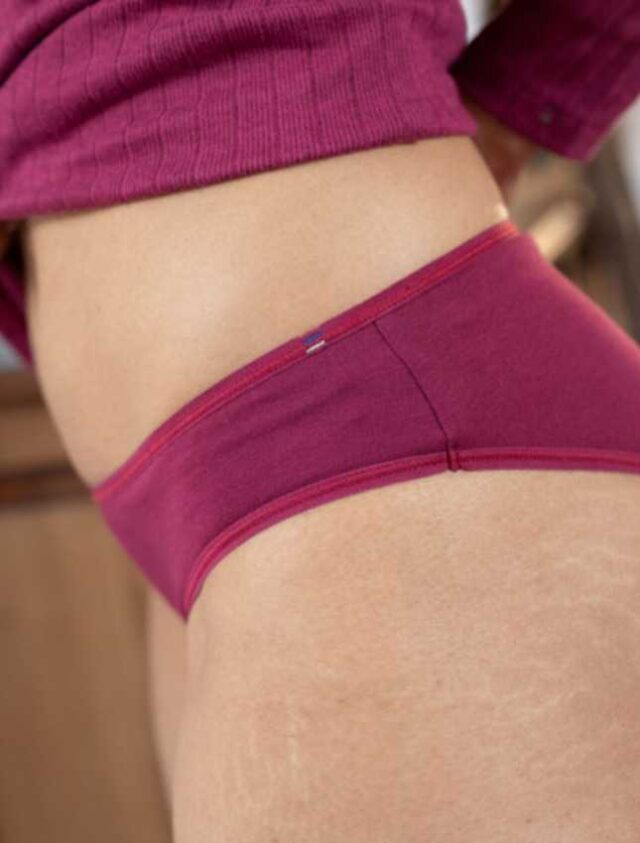 Lemahieu - 2x Culottes En Coton Bio - Grenat + Marine  | Made In France | Lemahieu