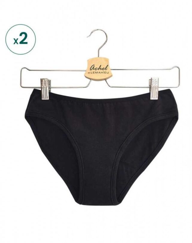 Lemahieu - 2x Culottes Menstruelles - Noir  | Made In France | Lemahieu